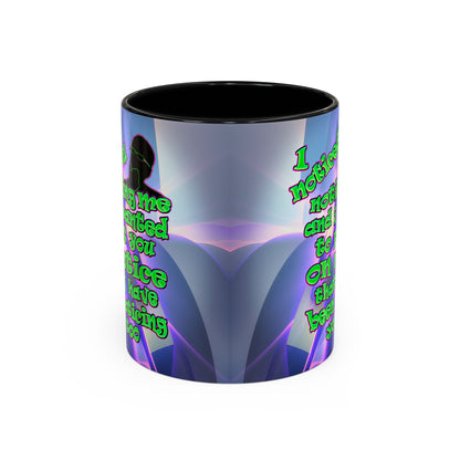 noticed you noticing - Accent Mug (grey-pink wave)