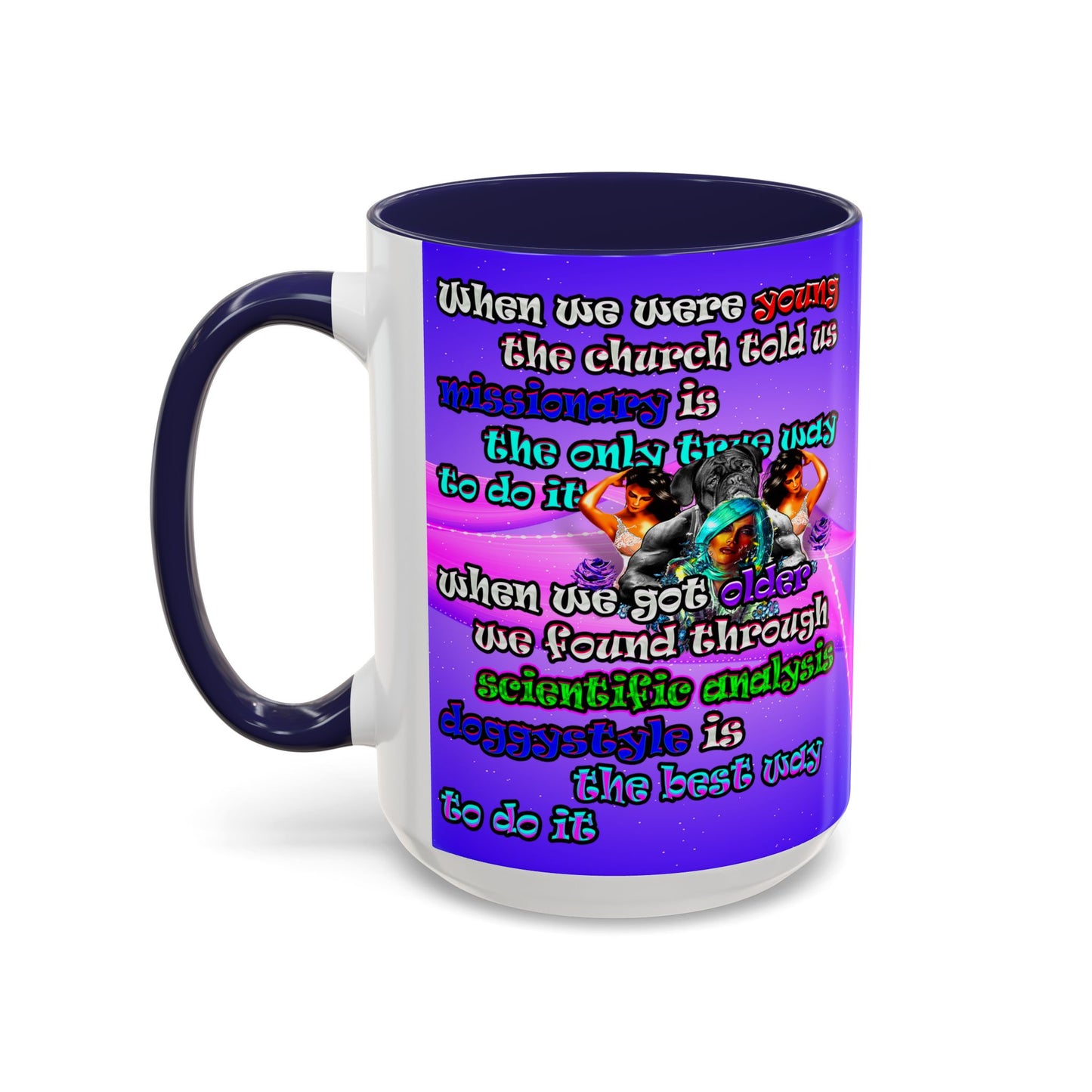 doggystyle - Accent Mug (purple-pink wave)