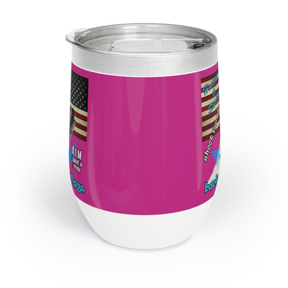 shoot for the stars - Chill Wine Tumbler (pink)