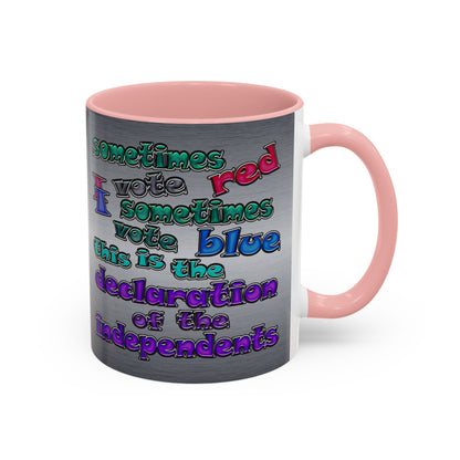 declaration of the independents - Accent Mug (brushed nickel)