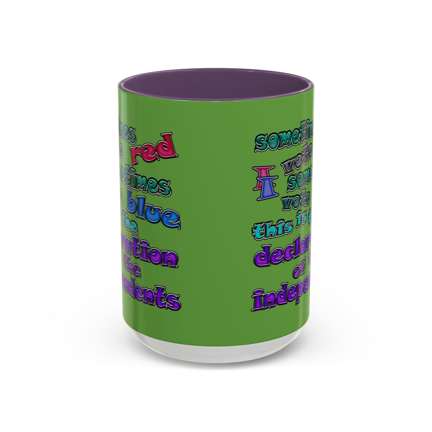declaration of the independents - Accent Mug (green)