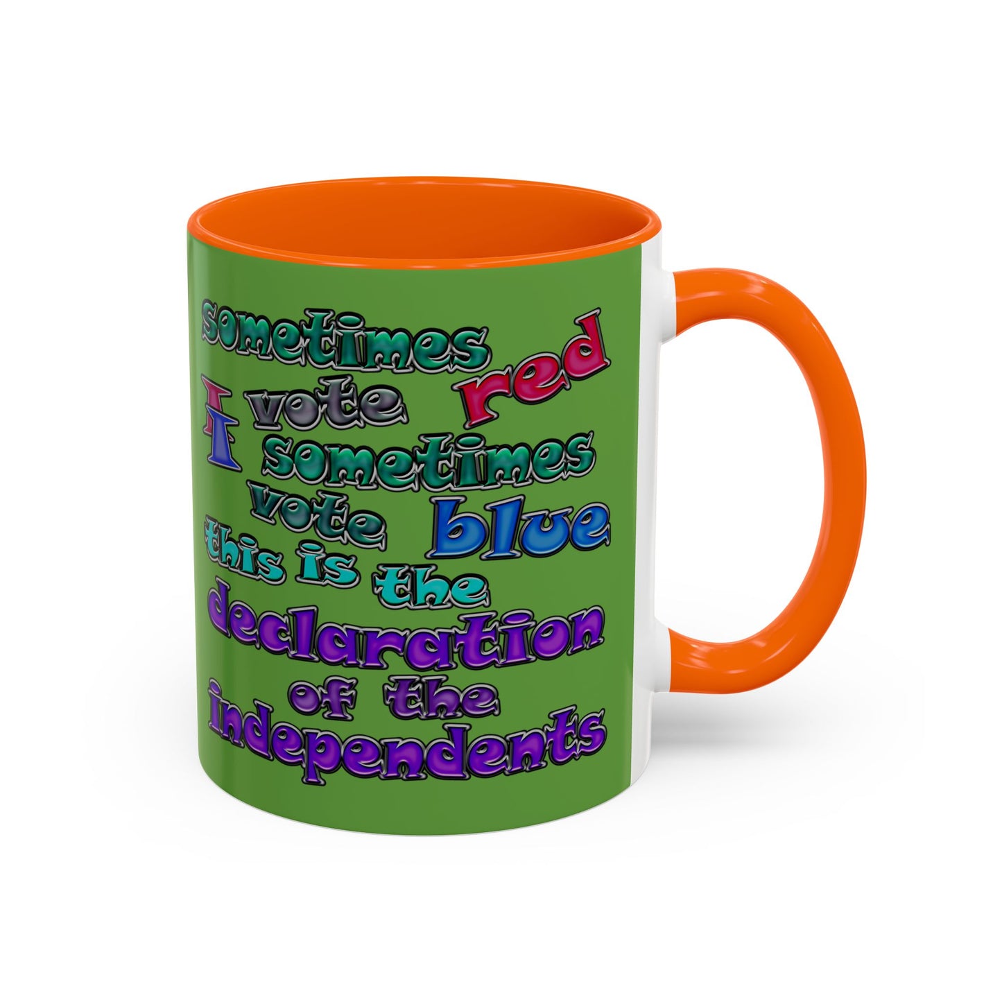 declaration of the independents - Accent Mug (green)