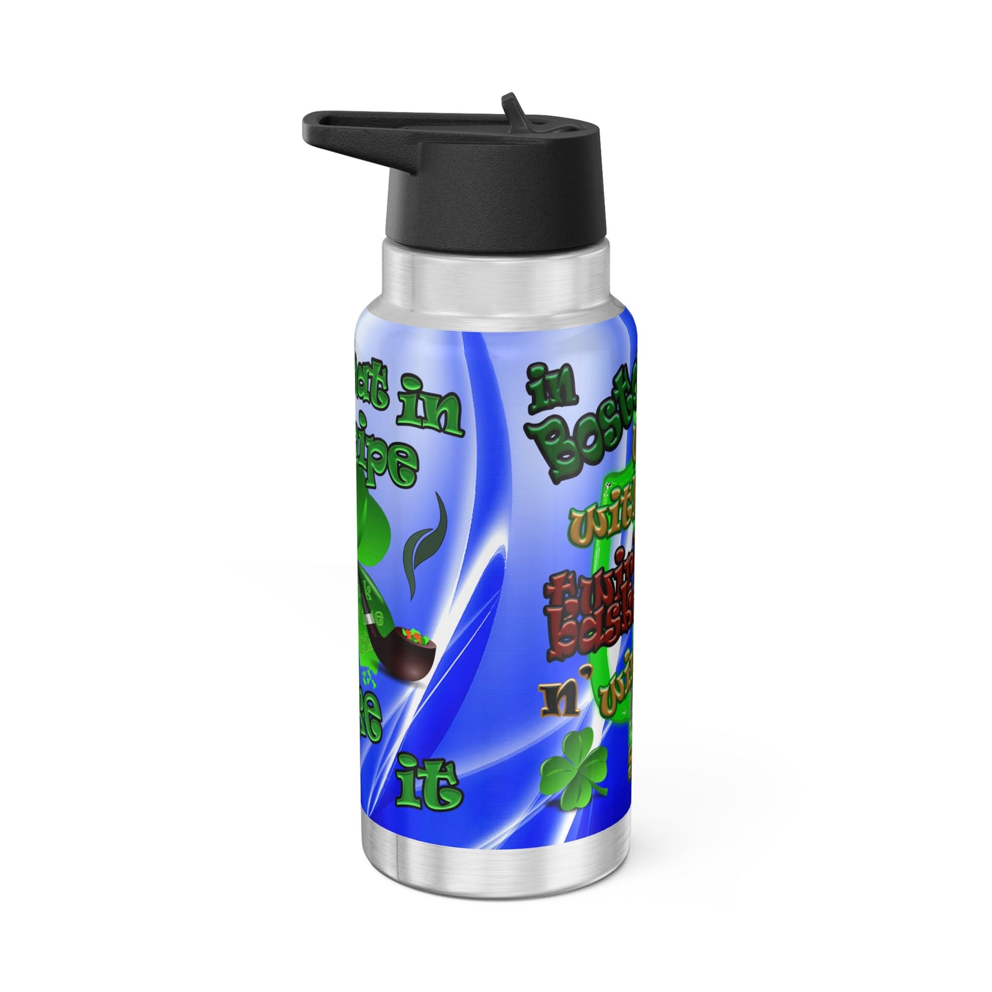 celtics logo - Gator Tumbler, 32oz  (blue-white wave)