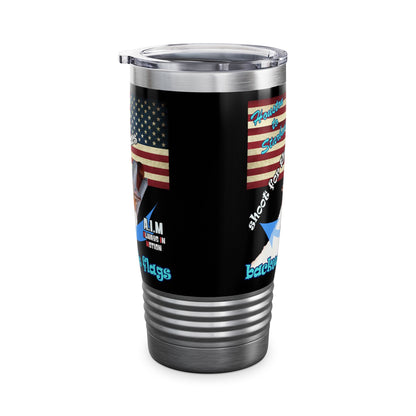 shoot for the stars - Ringneck Tumbler, 20oz (black)