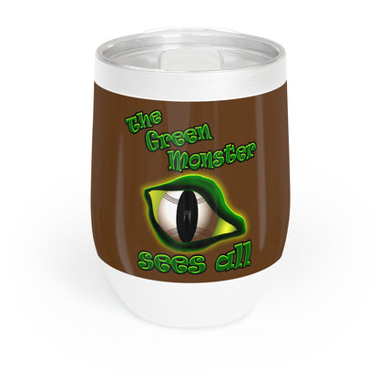 green monster - Chill Wine Tumbler (brown)