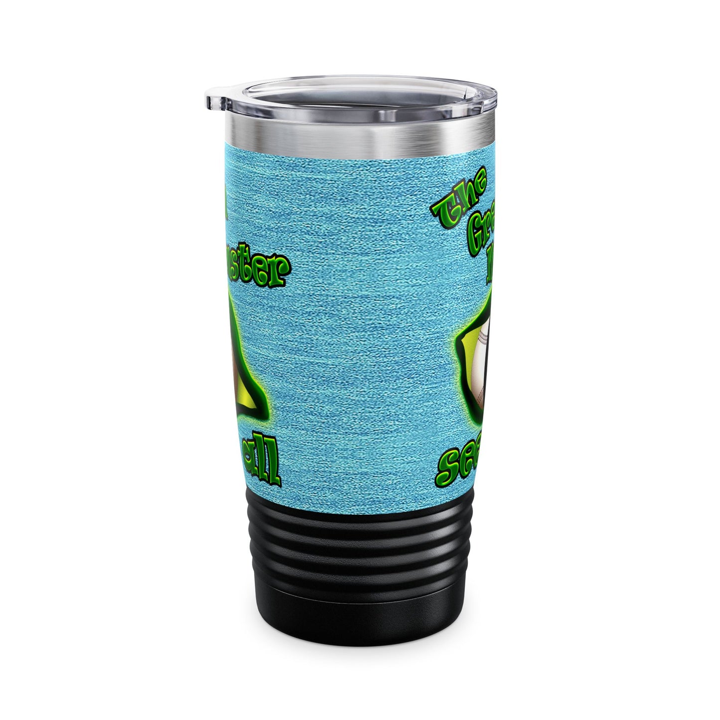 green monster - Ringneck Tumbler, 20oz (faded blue)