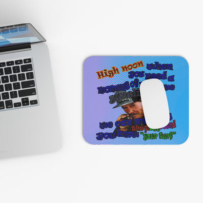 high noon - Mouse Pad (Rectangle) (light blue-purple wave)