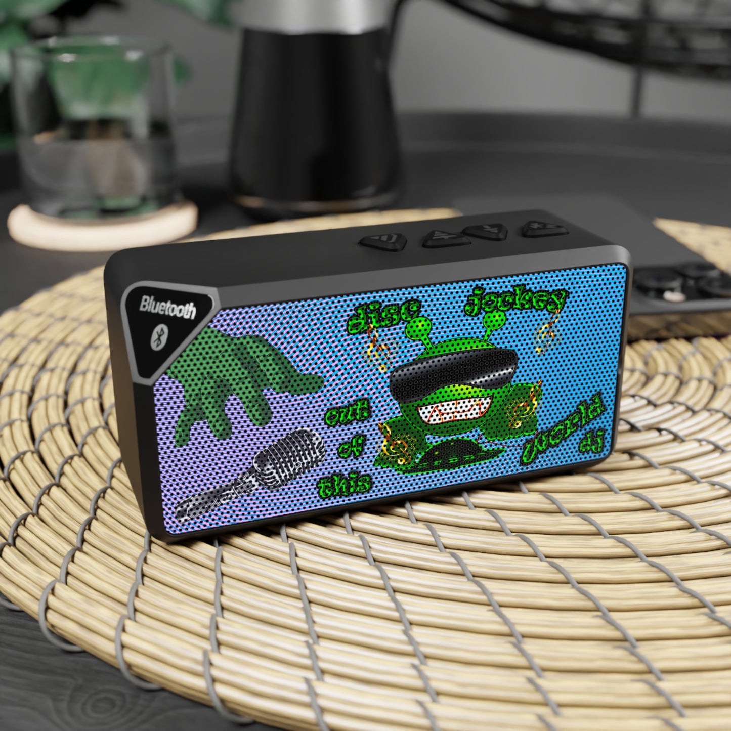 disc jockey - Jabba Bluetooth Speaker (light blue-purple wave)