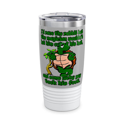 turtle race - Ringneck Tumbler, 20oz (light grey)