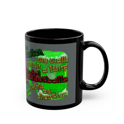 celtics logo - Black Mug (dark grey)
