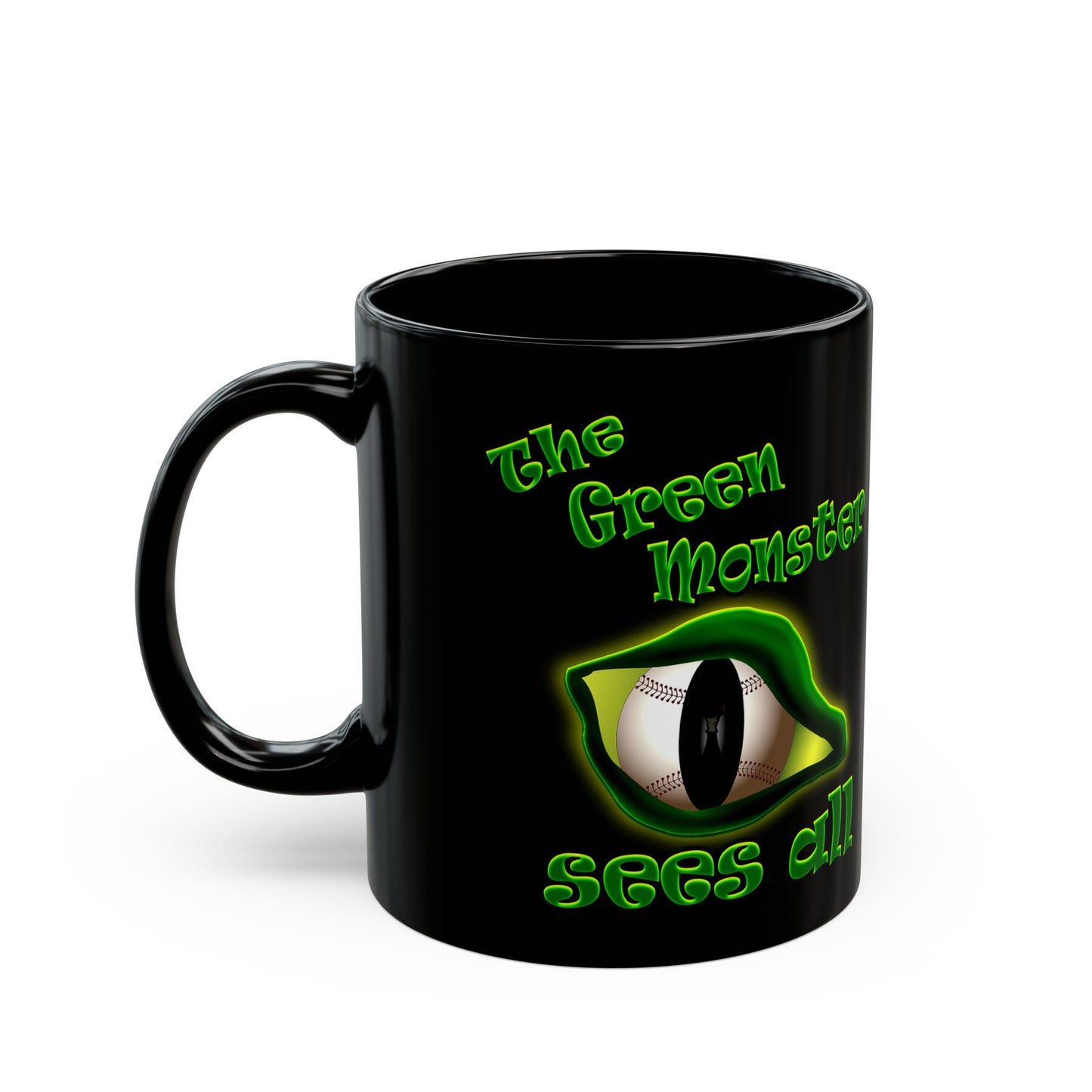 green monster - Black Mug (black)