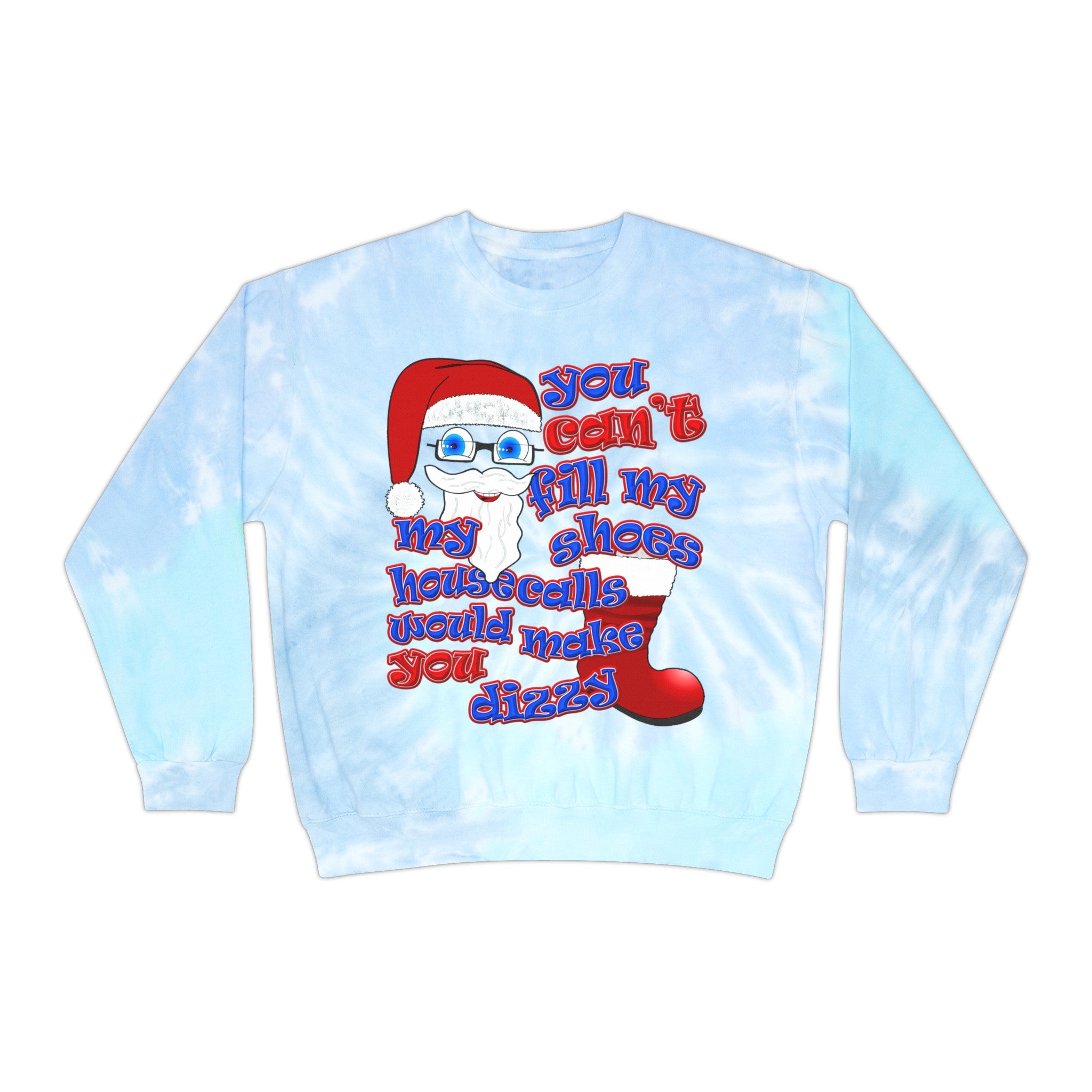 santa's shoes - Unisex Tie-Dye Sweatshirt