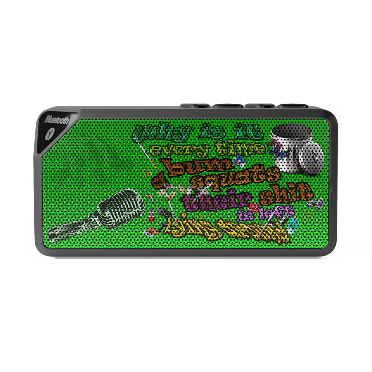 the bum's shit - Jabba Bluetooth Speaker (logo green)