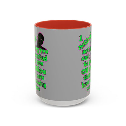 noticed you noticing - Accent Mug (light grey)