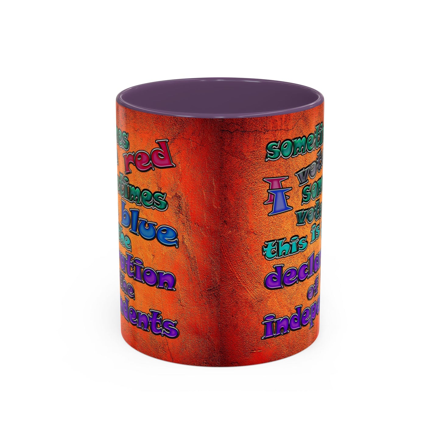 declaration of the independents - Accent Mug (burnt orange)