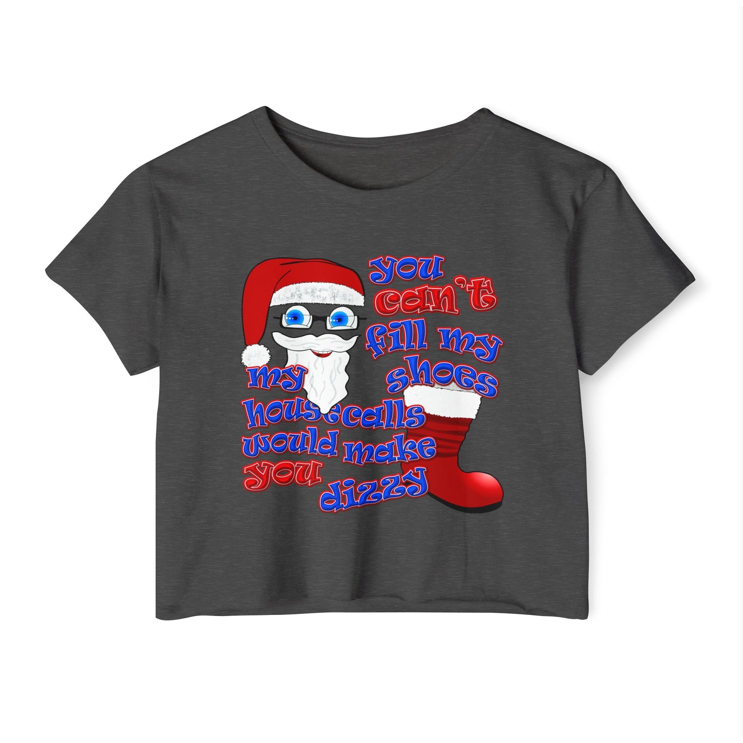 santa's shoes - Women's Festival Crop Top