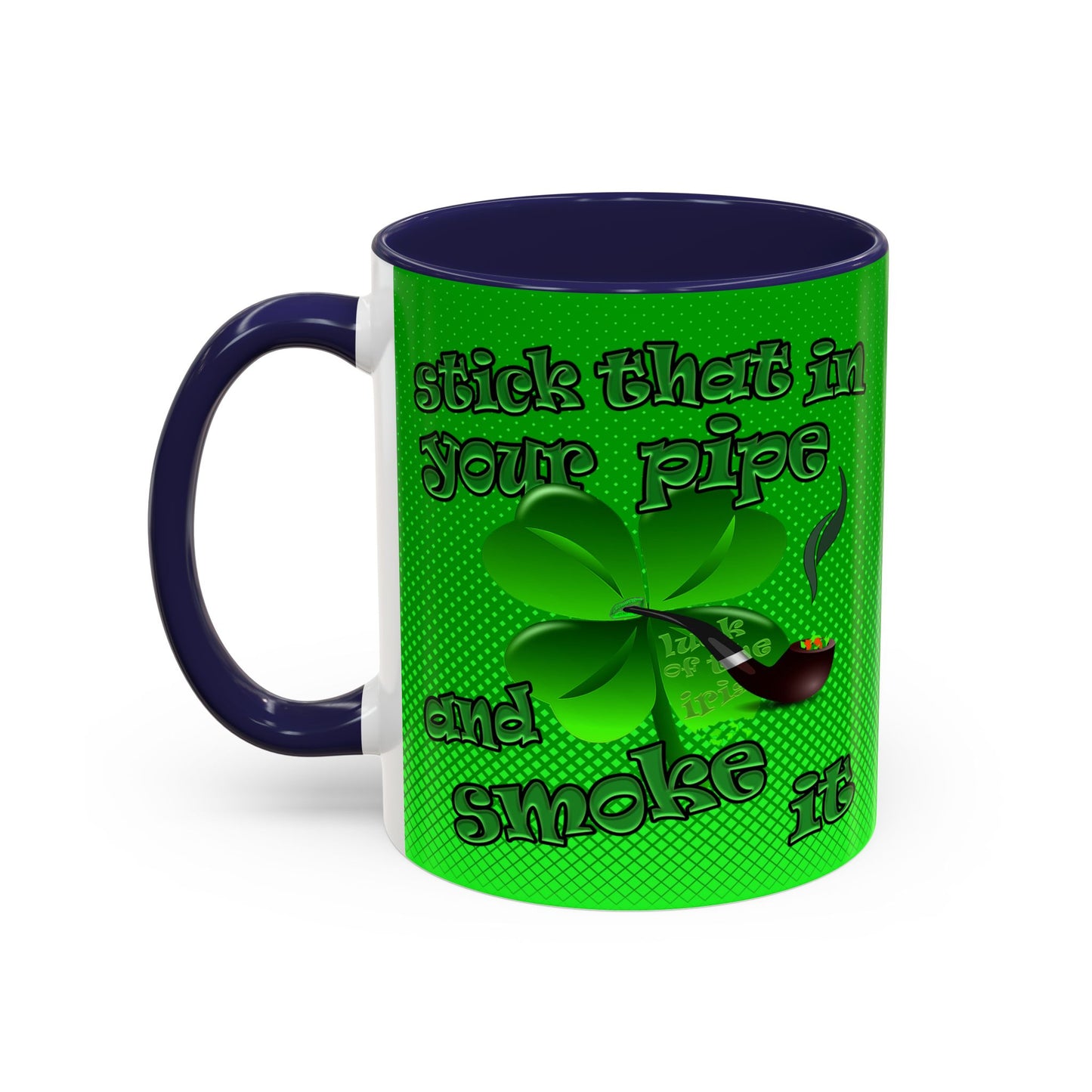 celtics logo - Accent Mug (logo green)