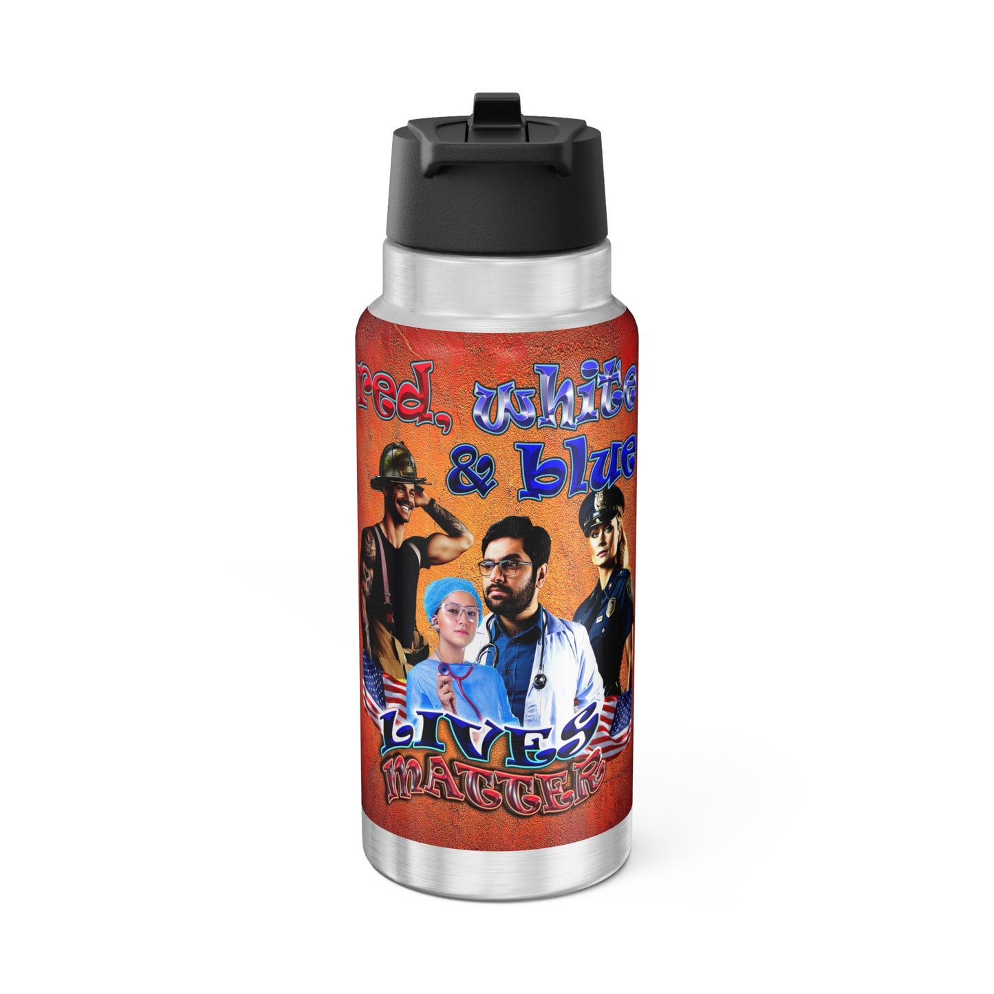 rw&b lives matter - Gator Tumbler, 32oz  (burnt orange)