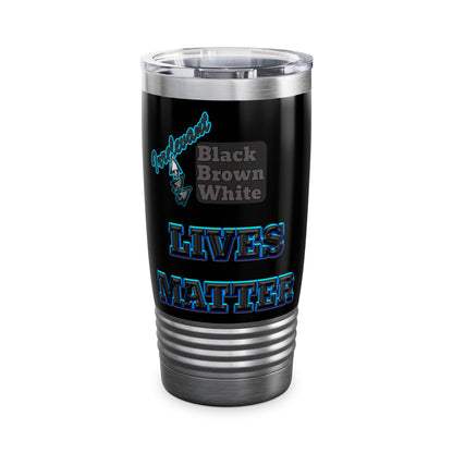 irrelevant - Ringneck Tumbler, 20oz (black)