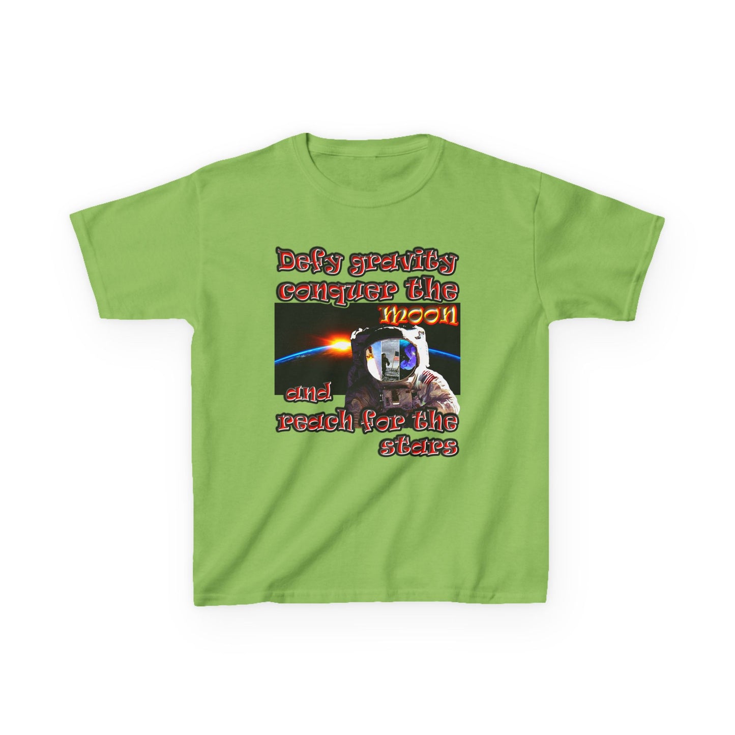 defy conquer reach - Kids Heavy Cotton™ Tee