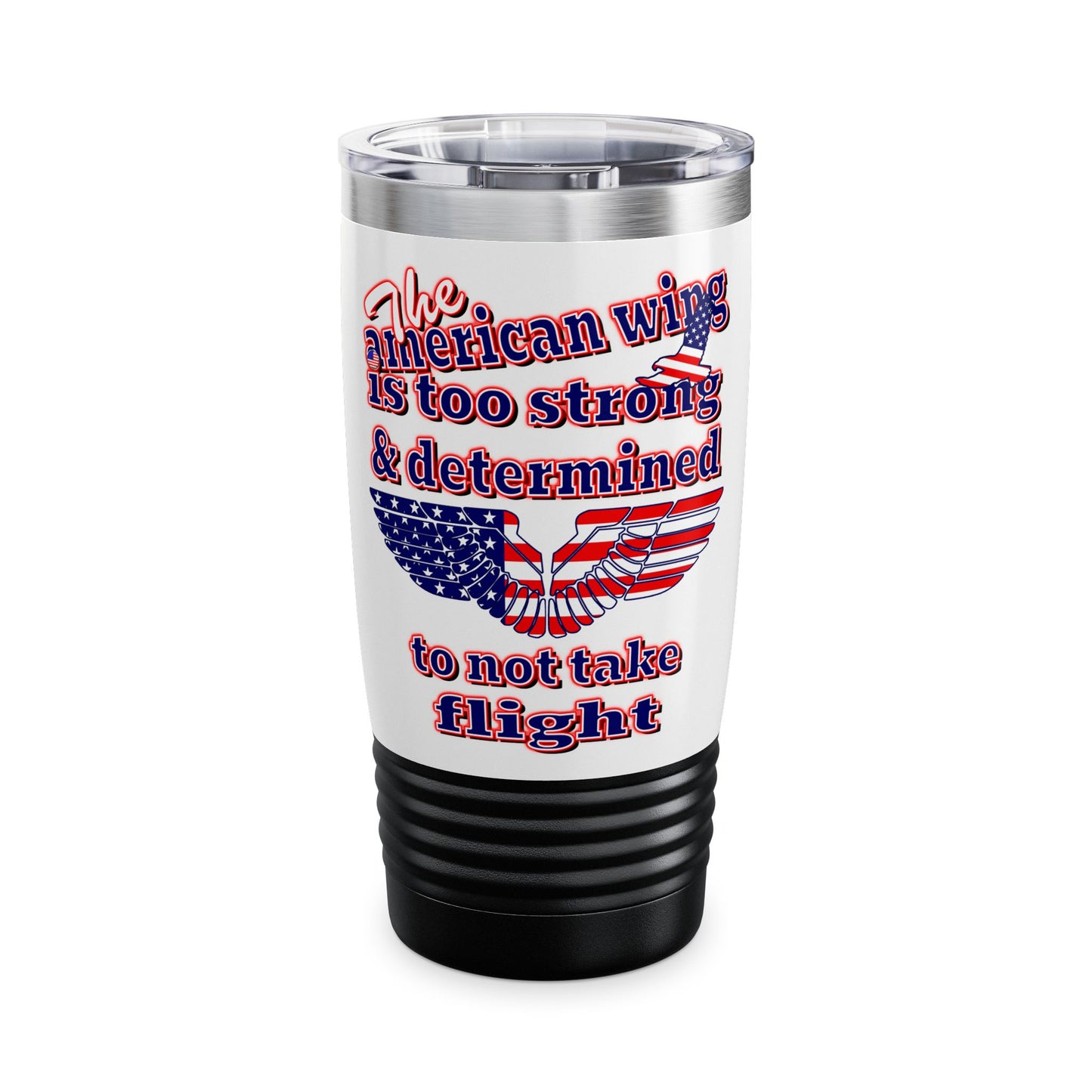 american wing - Ringneck Tumbler, 20oz (white)