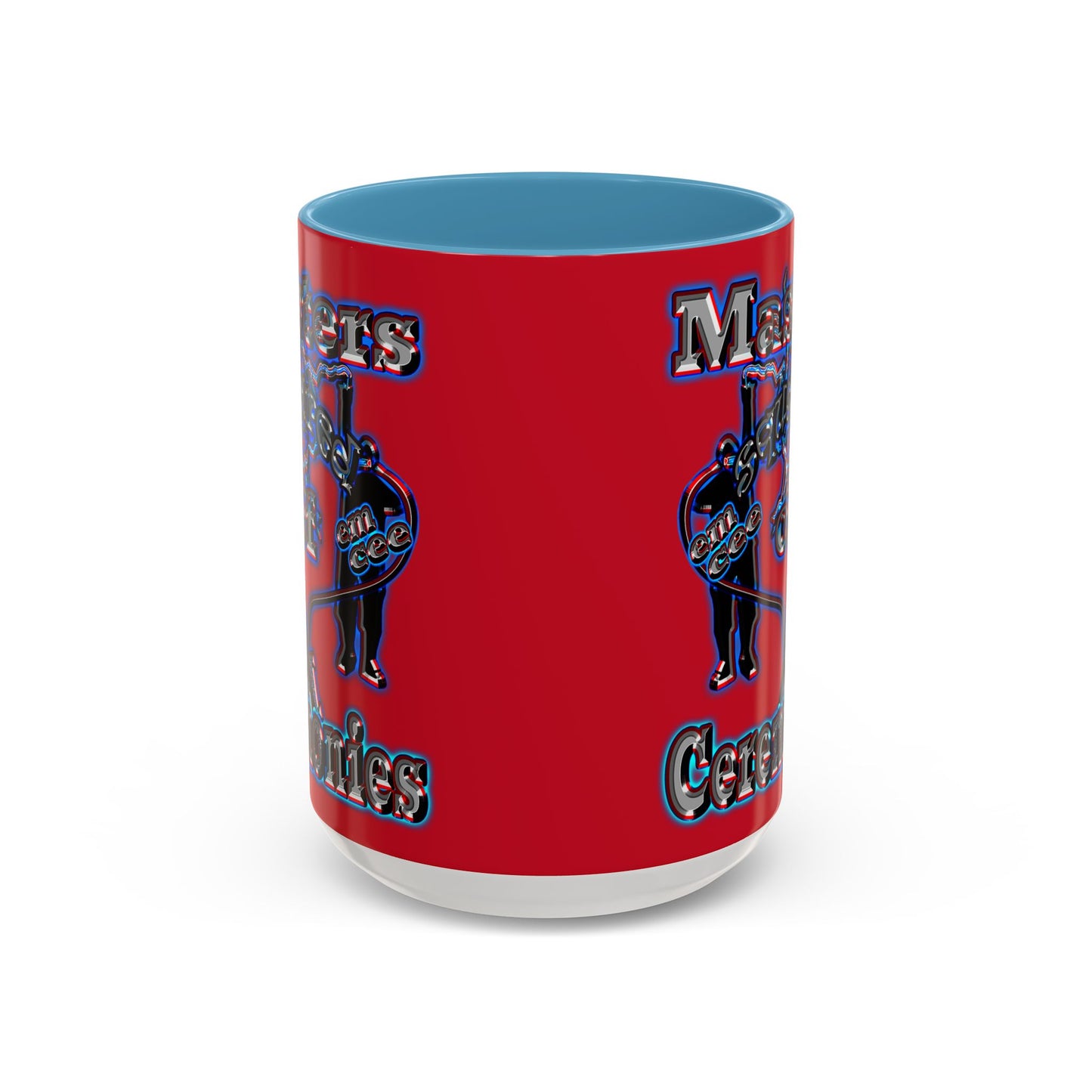 em cee squared - Accent Mug (dark red)