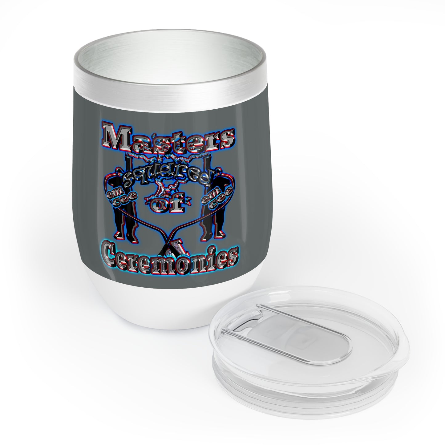 em cee squared - Chill Wine Tumbler (dark grey)