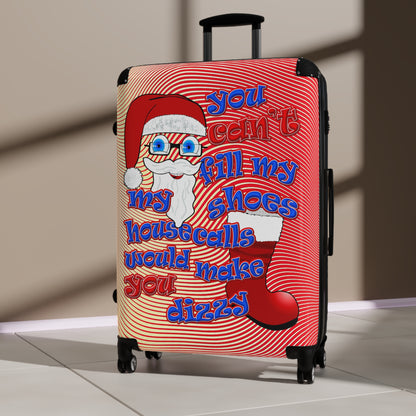 santa's shoes - Suitcase (yellow-orange wave)