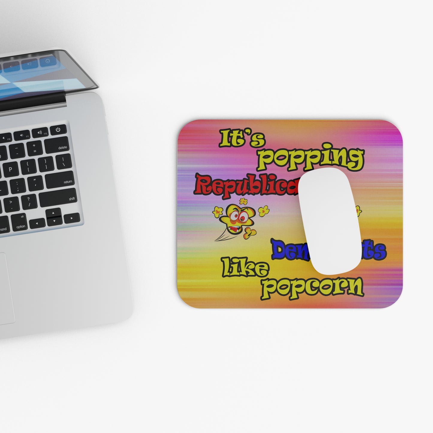 popping like popcorn - Mouse Pad (Rectangle) (color blur)