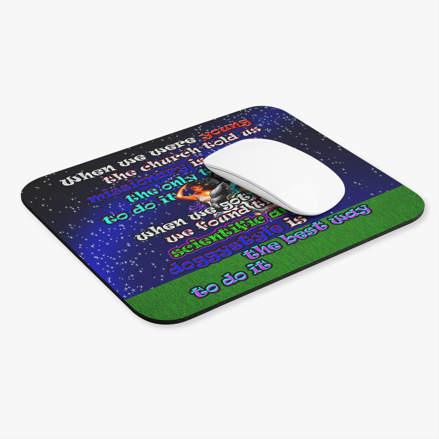 doggystyle - Mouse Pad (Rectangle) ('snoops' background)