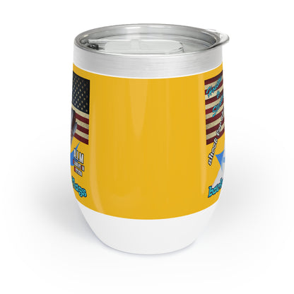 shoot for the stars - Chill Wine Tumbler (yellow)