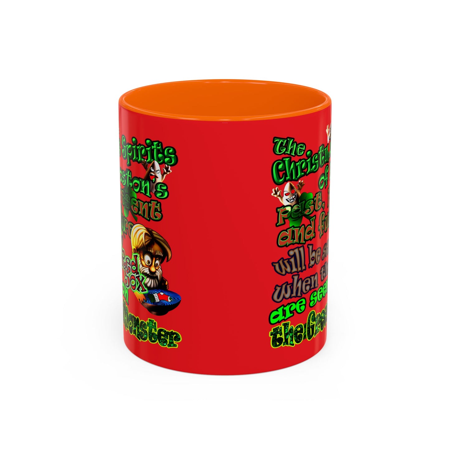 christmas spirits of boston - Accent Mug (red)