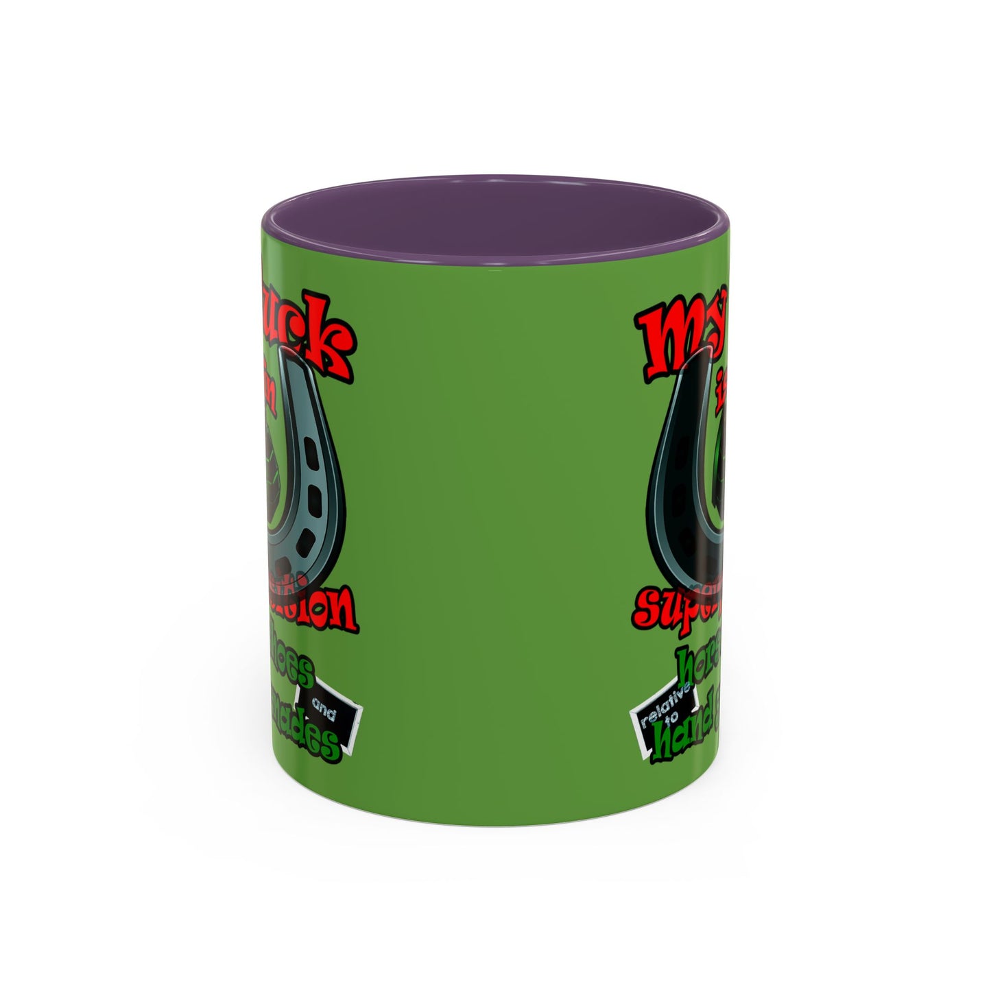 my luck - Accent Mug (green)