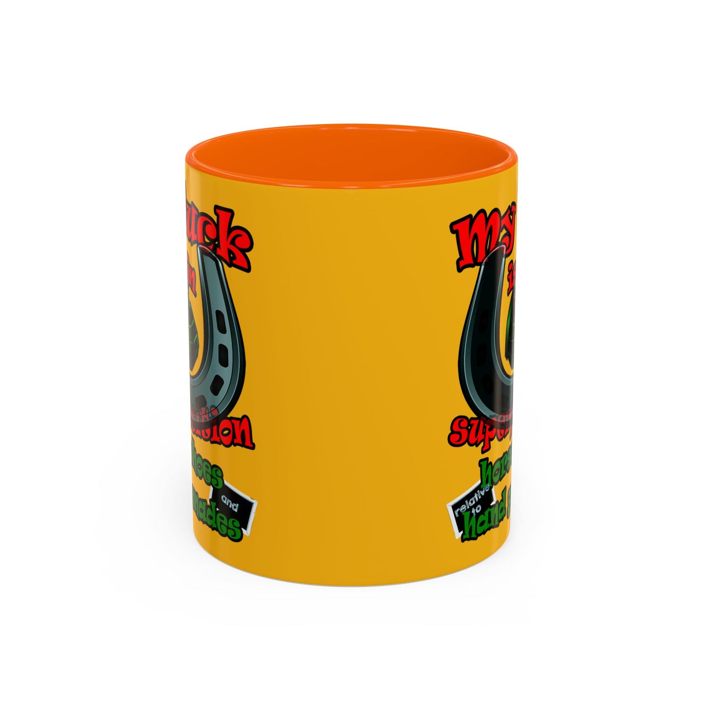 my luck - Accent Mug (yellow)