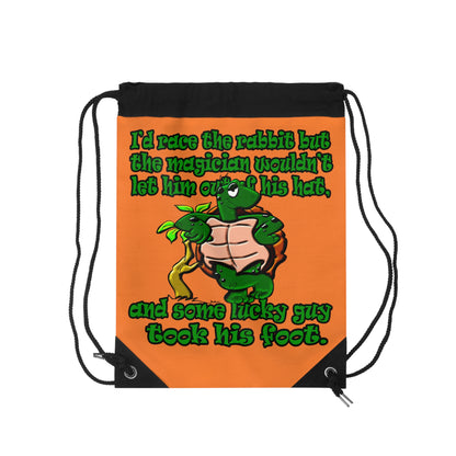 turtle race - Drawstring Bag (crusta)