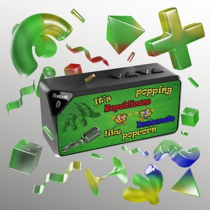 popping like popcorn - Jabba Bluetooth Speaker (green turf)