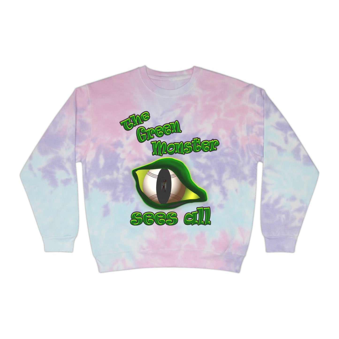 green monster - Unisex Tie-Dye Sweatshirt