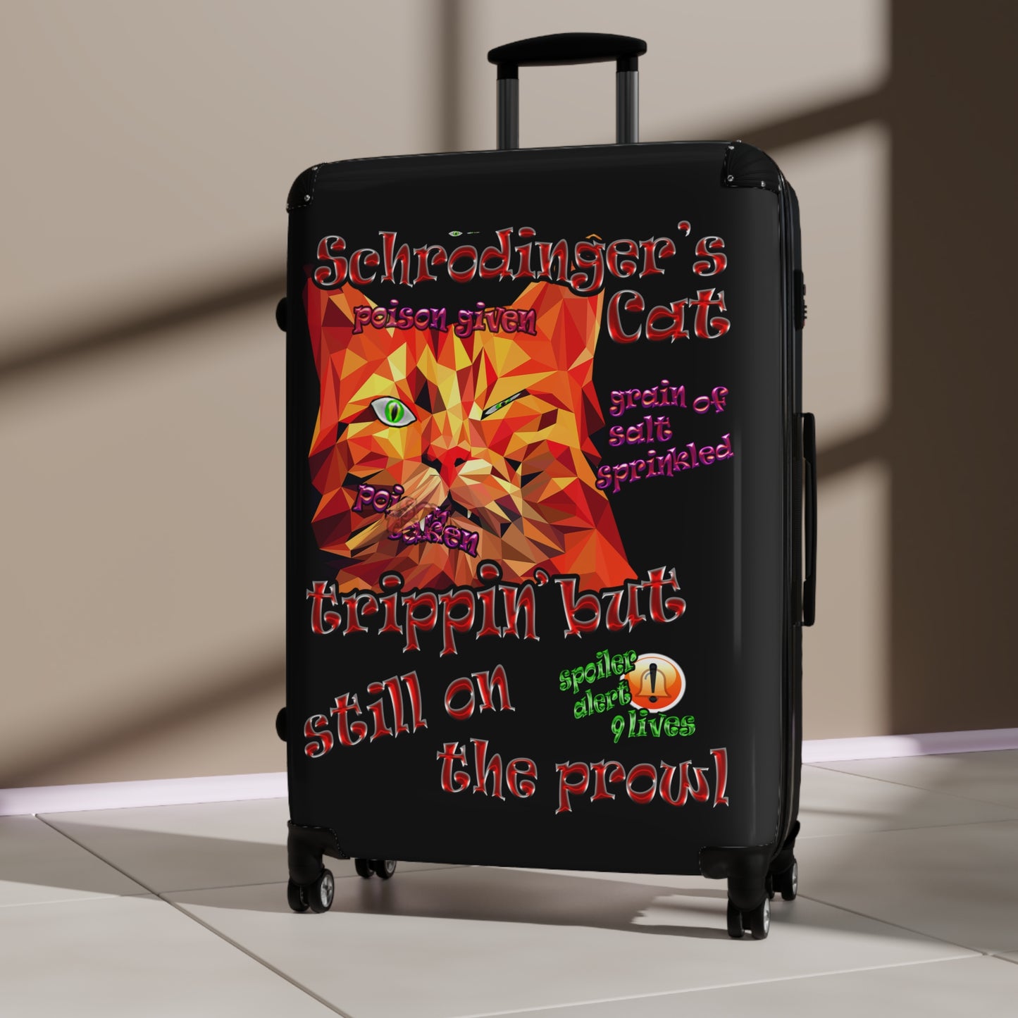 schrodinger's cat - Suitcase (black)