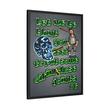 og - framed canvas art (grey-light grey)