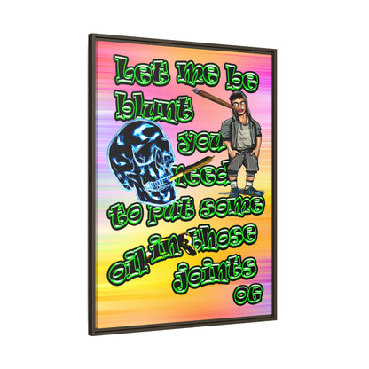 og - framed canvas art (color blur)