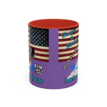 shoot for the stars - Accent Mug (light purple)