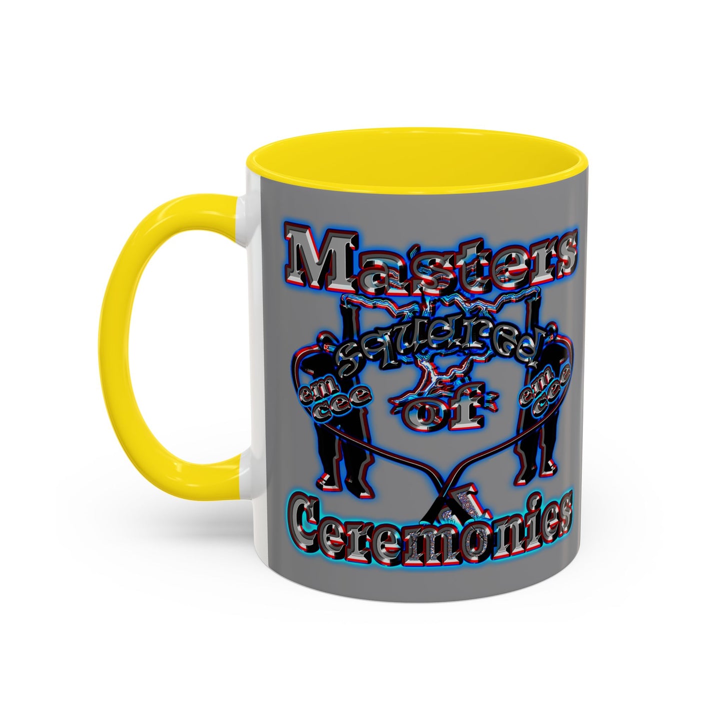 em cee squared - Accent Mug (grey)