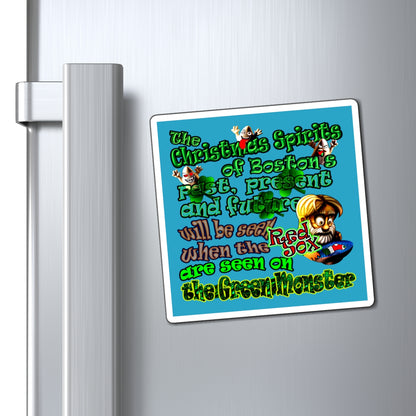 christmas spirits of boston - Magnets - (turquoise)