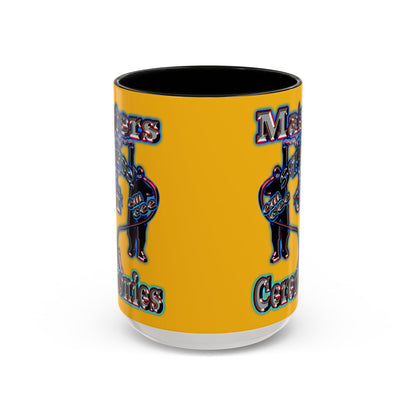 em cee squared - Accent Mug (yellow)