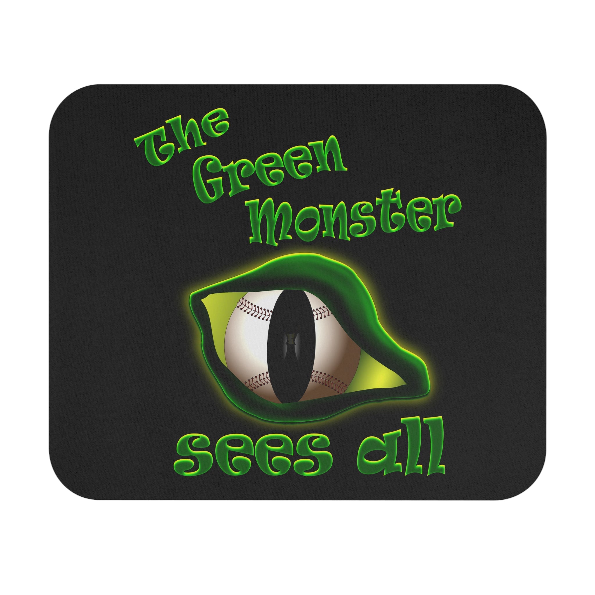 green monster - Mouse Pad (Rectangle) (black)