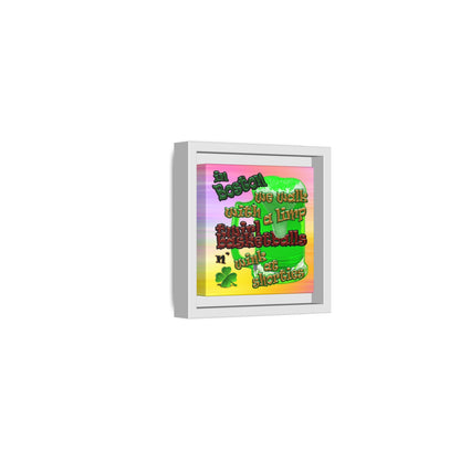 celtics logo - framed canvas art (color blur)