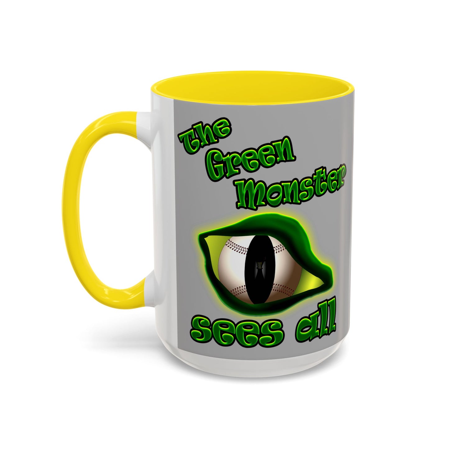 green monster - Accent Mug (light grey)