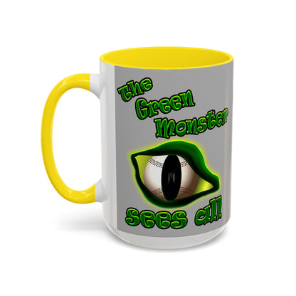 green monster - Accent Mug (light grey)