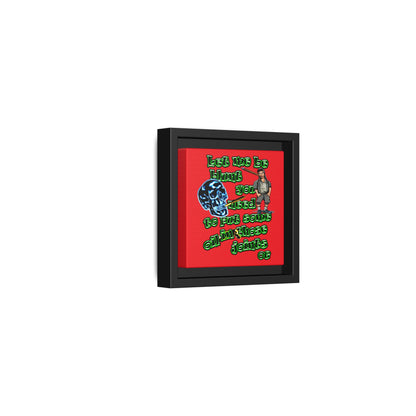 og - framed canvas art (red)