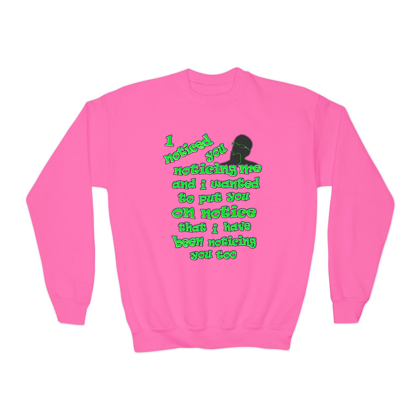 noticed you noticing - Youth Crewneck Sweatshirt